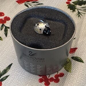 Swarovski Silver and Black Ladybug Figurine